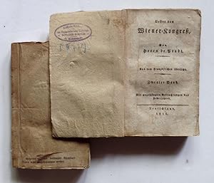 Ueber den Wiener - Kongreß, 2 Bände. (Freiburg, Herder) Teutschland, 1816. 8°, 20, 212 Seiten, 22...