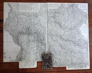 Strassen-Karte der Westlichen Alpen (ca. 80 x 60 cm) / Supplement zur Strassen-Karte der Westlich...