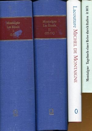 Bild des Verkufers fr Les Essais. Band 1 und 2. (Publies d`apres l`exemplaire de Bordeaux par Fortunat Strowski 5 Volumes en 3). zum Verkauf von Antiquariat am Flughafen