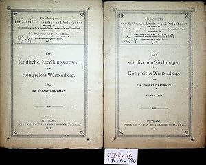 2 Publikationen 1. Das ländliche Siedlungswesen des Königreichs Württemberg / 2. Die städtischen ...