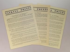 Talking Points, three wartime leaflets from January 8-29 1941