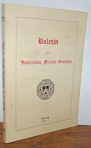 Seller image for BOLETN DE LA INSTITUCIN FERNN GONZLEZ. Ao LIX. Nm. 195 -1980 for sale by EL RINCN ESCRITO