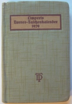 Limperts Turner-Taschenkalender 1929. Durchgängig mit zeitgenöss. Einträgen.