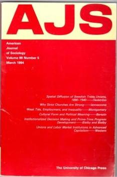 Seller image for AJS. American Journal of Sociology. Volume 99 Number 5. March 1994. for sale by Antiquariat Puderbach