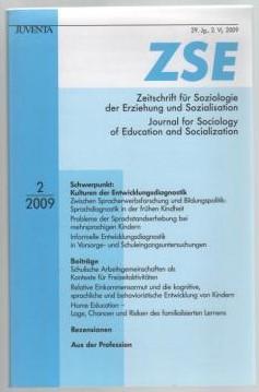 Bild des Verkufers fr ZSE - Zeitschrift fr Soziologie der Erziehung und Sozialisation / Journal fr Sociology of Education and Socialization. 29. Jg., 2. Vj. 2009. zum Verkauf von Antiquariat Puderbach