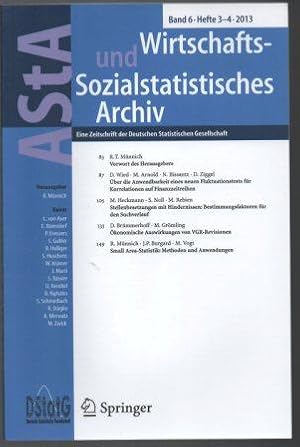 AStA Wirtschafts- und Sozialstatistisches Archiv. Eine Zeitschrift der Deutschen Statistischen Ge...