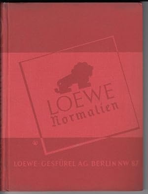 Seller image for Loewe Normalien im Maschinenbau. Katalog Nd1 for sale by Antiquariat Puderbach