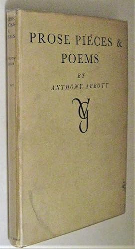 Bild des Verkufers fr Prose Pieces & Poems (arranged by W. H. Auden & D. A. Sington) zum Verkauf von Trilby & Co. Books