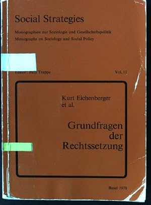 Bild des Verkufers fr Grundfragen der Rechtssetzung Social Strategies, Vol. 11 zum Verkauf von books4less (Versandantiquariat Petra Gros GmbH & Co. KG)