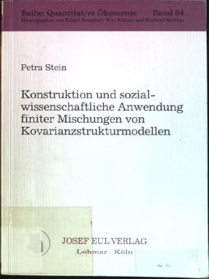 Imagen del vendedor de Konstruktion und sozialwissenschaftliche Anwendung finiter Mischungen von Kovarianzstrukturmodellen. Reihe Quantitative �konomie ; Bd. 84 a la venta por books4less (Versandantiquariat Petra Gros GmbH & Co. KG)