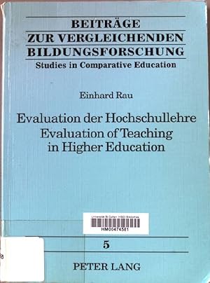 Bild des Verk�ufers f�r Evaluation der Hochschullehre : eine kommentierte Bibliographie = Evaluation of teaching in higher education. Beitr�ge zur vergleichenden Bildungsforschung ; Bd. 5 zum Verkauf von books4less (Versandantiquariat Petra Gros GmbH & Co. KG)