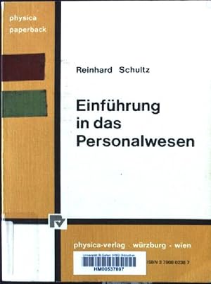 Imagen del vendedor de Einfhrung in das Personalwesen : betriebl. u. gesellschaftspolit. Aspekte. Physica-Paperback a la venta por books4less (Versandantiquariat Petra Gros GmbH & Co. KG)