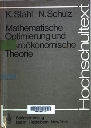 Seller image for Mathematische Optimierung und mikrokonomische Theorie. Hochschultext for sale by books4less (Versandantiquariat Petra Gros GmbH & Co. KG)