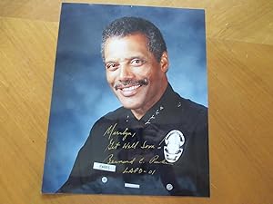 Original Photograph- Bernard C. Parks, Los Angeles Police Chief, Inscribed