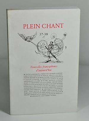 Imagen del vendedor de (Revue) Plein chant n37-38 "Nouvelles francophones d'aujourd'hui" a la venta por Librairie L'Autre sommeil