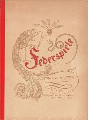 Seller image for Federspiele. [Bilder von Hans Thoma; Verse von Henry Thode]. for sale by Antiquariat Reinhold Pabel