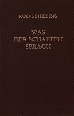 Immagine del venditore per Was der Schatten sprach. Franzsische und russische Lyrik in deutscher Fassung. venduto da Antiquariat Reinhold Pabel