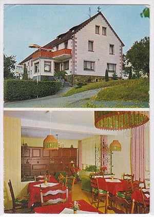 Bild des Verkufers fr AK Oberdreis Westerwald Privat-Pension G. Klein Altenkirchen Mehrbildkarte 1970er gelaufen zum Verkauf von GAENSAN Versandantiquariat