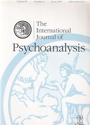 Image du vendeur pour Volume 89. Number 3. The International Journal of Psychoanalysis. June 2008. mis en vente par Fundus-Online GbR Borkert Schwarz Zerfa