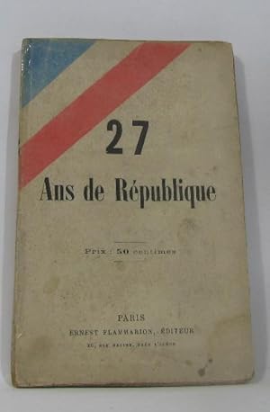 27 ans de république