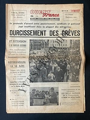 OUEST FRANCE-MARDI 28 MAI 1968