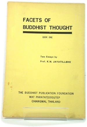 Bild des Verkufers fr Facets of Buddhist Thought, Book One: Two Essays zum Verkauf von PsychoBabel & Skoob Books