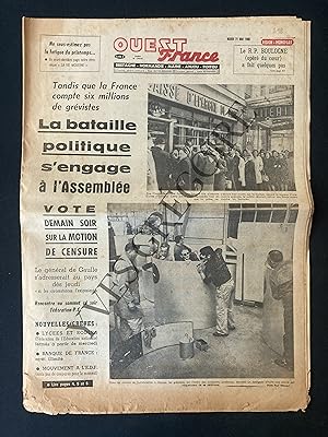 OUEST FRANCE-MARDI 21 MAI 1968