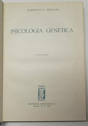 Seller image for Psicologa gentica for sale by Librera Mamut