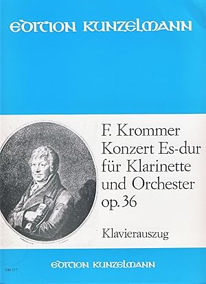 Imagen del vendedor de KROMMER F. - Concierto en Mib Mayor Op.36 para Clarinete y Piano (Berlasz) a la venta por Mega Music