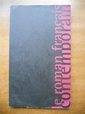 Seller image for Le roman francais contemporain for sale by Frederic Delbos