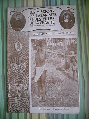 Seller image for Les missions des lazaristes et des filles de la charite des provinces de France - Mars 1937 - Madagascar : Heureuse chasse for sale by Frederic Delbos