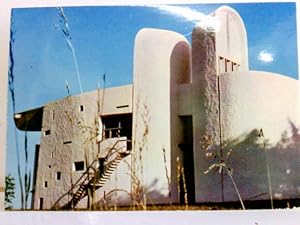 AK Ronchamp ( Hte-Saóne), Chapelle de Notre-Dame du Haut. Architekt Le Corbusier. Gebäudeansicht,...