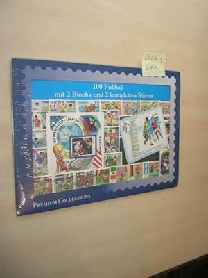 Seller image for Fuball-Briefmarken: 100 Fuball mit 2 Blocks und 2 kompletten Stzen. for sale by Klaus Ennsthaler - Mister Book