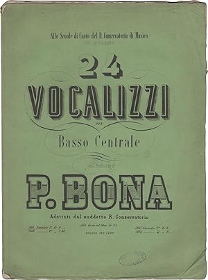 24 vocalizzi per basso centrale con accompagnam.to di Piano Forte espressamente composti dal Prof...