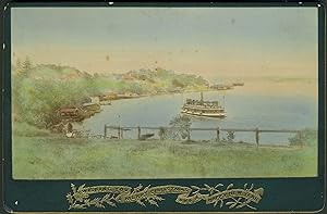 Image du vendeur pour Neutral Bay, Sydney. 'Wishing You a Merry Christmas and a Happy New Year'. Real Photo Advertising Cabinet Card mis en vente par Antipodean Books, Maps & Prints, ABAA