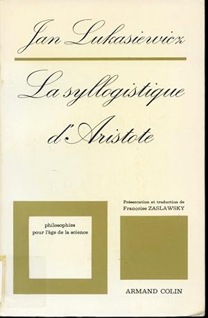 Seller image for La syllogistique d'Aristote for sale by Librairie Le Nord