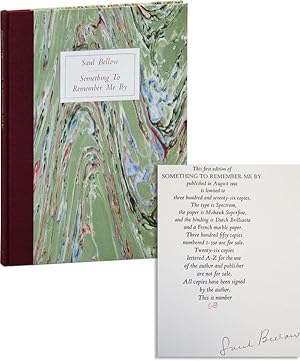 Seller image for Something To Remember Me By [Limited Edition, Signed] for sale by Lorne Bair Rare Books, ABAA