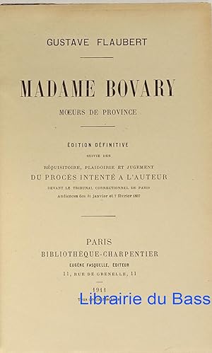 Madame Bovary Moeurs de province