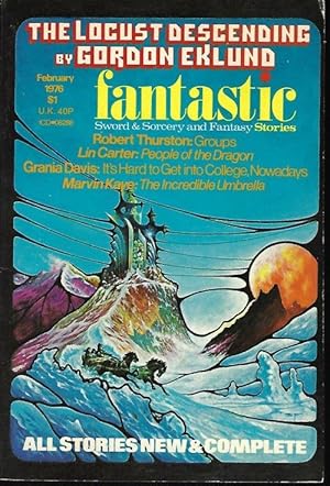 Immagine del venditore per FANTASTIC Stories: February, Feb. 1976 ("The Incredible Umbrella") venduto da Books from the Crypt