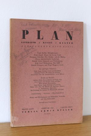 PLAN - Kunst - Literatur - Kultur - Erstes Jahr / Februar 1946 / Viertes Heft