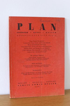 PLAN - Kunst - Literatur - Kultur - Erstes Jahr / Mai - Juni 1946 / Sechstes Heft