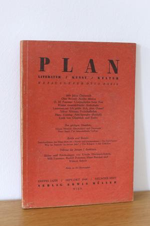 PLAN - Kunst - Literatur - Kultur - Erstes Jahr / Sept. - Okt. 1946 / Neuntes Heft