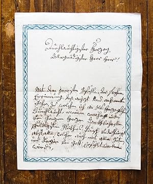 Handschriftlicher Brief einer Jeannette Baronin von Koppler wohl an Wilhelm, Herzog in Bayern (17...