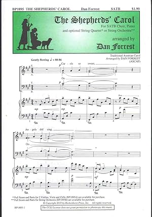 Seller image for THE SHEPHERD'S CAROL For SATB Choir, Piano for sale by The Avocado Pit