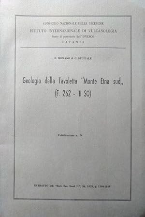 Geologia della Tavoletta "Monte Etna sud" (F. 262 -III SO).