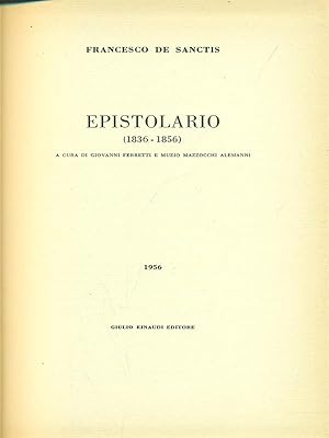 Epistolario 1836-1856