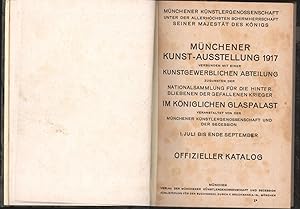Bild des Verkufers fr Mnchener Kunst-Ausstellung 1917,Offizieller Katalog, zum Verkauf von Antiquariat Kastanienhof