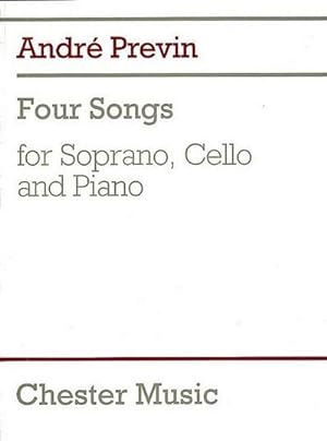 Bild des Verkufers fr 4 Songs: For Soprano, Cello & Piano zum Verkauf von AHA-BUCH GmbH