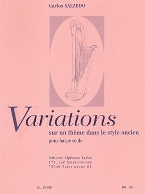 Bild des Verkufers fr Variations sur un thme dans lestyle ancien pour harpe seule zum Verkauf von AHA-BUCH GmbH