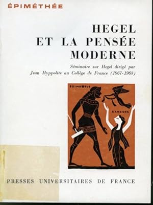 Imagen del vendedor de Hegel et la pense moderne : Sminaire sur Hegel dirig par Jean Hyppolite au Collge de France (1967-1968) a la venta por Librairie Le Nord